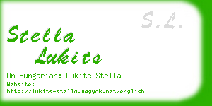 stella lukits business card